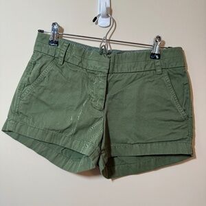 J.Crew Green Chino Shorts